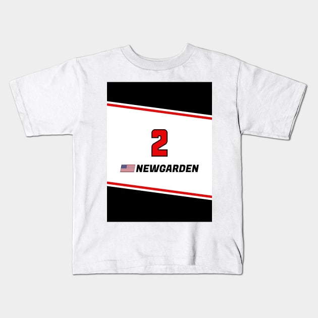 IndyCar 2024 - #2 Newgarden Kids T-Shirt by sednoid